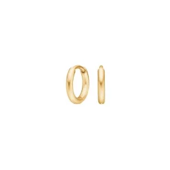 Reines Titan Nickelfreie hoops in vergoldete Titan - 8 mm