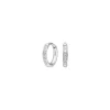 Reines Titan Nickelfreie hoops in Titan mit zirkonia 8 mm