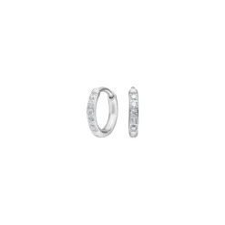 Reines Titan Nickelfreie hoops in Titan mit zirkonia 8 mm