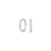 Reines Titan Nickelfreie hoops in Titan mit zirkonia 10mm