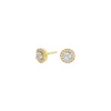 Ring aus 8 Karat Gold in Kreisform mit Zirkonia