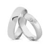 Ringe aus 14 Karat Weißgold - 6 Diamanten im Damenring