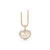 Scrouples - Herz-Anhänger aus 8 kt. Gold mit Zirkonia inkl. Kette