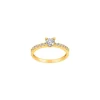 Siersbøl - 8 kt. Goldring mit zirkonia
