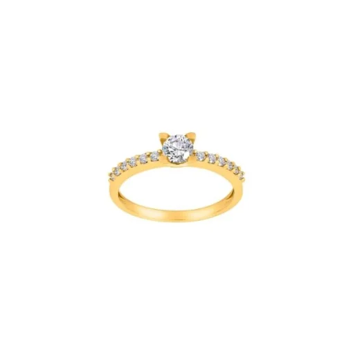 Siersbøl - 8 kt. Goldring mit zirkonia