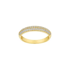 Siersbøl - 8 kt. Goldring mit Zirkonia