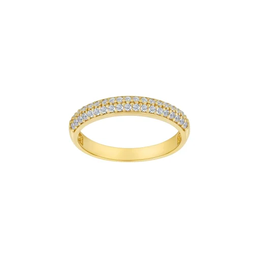 Siersbøl - 8 kt. Goldring mit Zirkonia