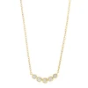 Siersbøl - Anhänger aus 14 kt. Gold mit einem Streifen aus Diamanten von insgesamt 0,015ct
