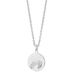 Siersbøl - Anhänger mit kleinen Füßen in Silber**