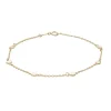 Siersbøl - Armband mit Goldplättchen auf Anhänger aus 8kt. Gold