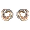 SIERSBØL 8-14. ct. bicolor Ohrstecker mit Knoten