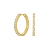 Siersbøl - Goldkreolen mit Zirkonen Ø18 in 8kt.