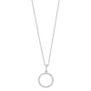 Siersbøl - Kreisförmiger Anhänger aus 14kt. Weißgold mit Diamant 0,10ct