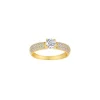 Siersbøl - 8kt. Goldring mit zirkonia