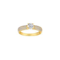 Siersbøl - 8kt. Goldring mit zirkonia