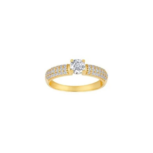 Siersbøl - 8kt. Goldring mit zirkonia