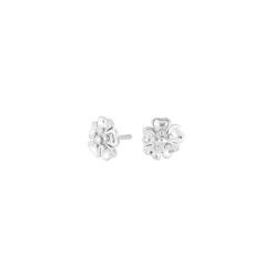 Siersbøl - Ohrringe mit Blume in Silber
