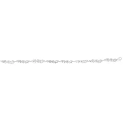 SIERSBØL - Rhodineret Silber Armband mit Blumen