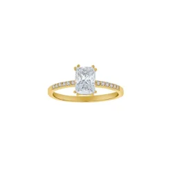 Siersbøl - Ring aus 8 Karat Gold mit zirkonia