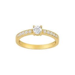 Siersbøl - Ring aus 8kt. Gold mit Zirkonen