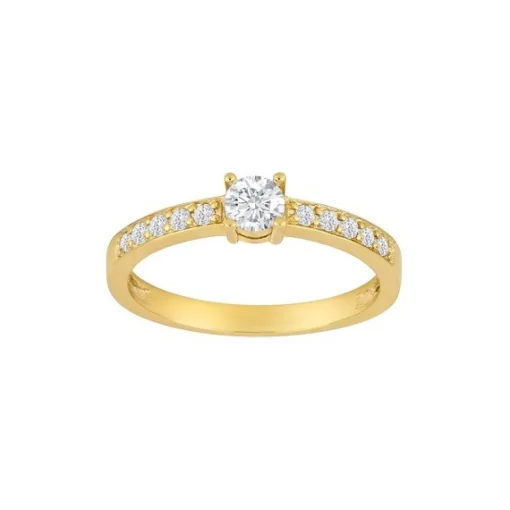 Siersbøl - Ring aus 8kt. Gold mit Zirkonen