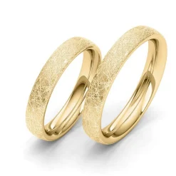 Siersbøl Wedding - Trauringe aus 9-14kt. Gold in gebürsteter Optik