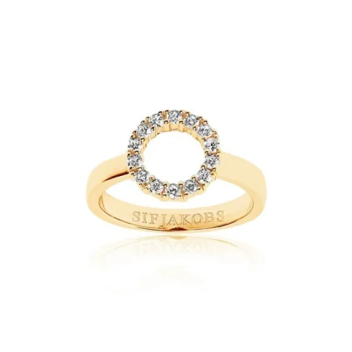 Sif Jakobs - Biella Piccolo vergoldeter ring  silber m Zirkoniumdioxid