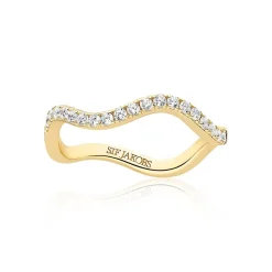 Sif Jakobs - Ellera Oval ring aus vergoldetem silber m. zirkonia