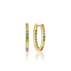 Sif Jakobs - Ellisse Piccolo hoops vergoldete multi