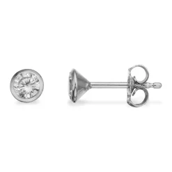 Silber mit großem runden zirkonia