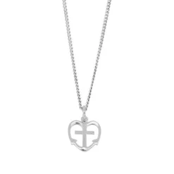 Silber-Anhänger - Glaube Hoffnung Liebe 11mm ohne Kette