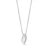 Silberanhänger - rhodiniertes Silber mit Zirkoniastein inkl. Kette