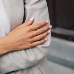 Simone Wulff x Izabel Camille - Ring in vergoldetem Silber