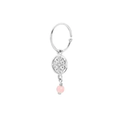 Sistie - Balance Creole in Silber mit rosa Perle