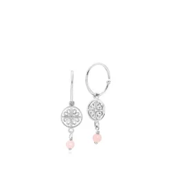 Sistie - Balance Creole in Silber mit rosa Perle
