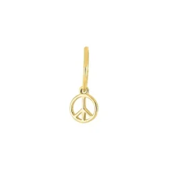 Sohn von Noa - Vergoldete silber creol med peace