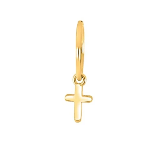 Son of Noa - Rhodiniert silber creol mit Kreuz