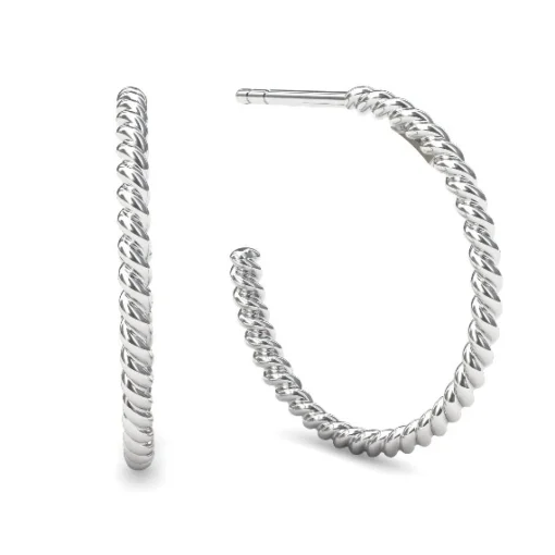 Spinning Jewelry - Kreis- Hoops in silber **