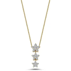 Stella - Diamantanhänger in 14 kt Gold mit in 0,48 ct.