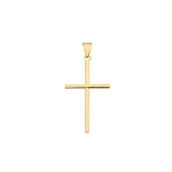 Stolpe Kreuz Goldanhänger in 8-14 Karat - Medium