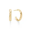 Studio Z - Bigger Element hoops i vergoldete silber