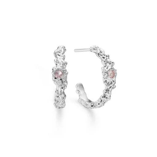 Studio Z - Chamber Ohrringe in silber m rosa zirkonia