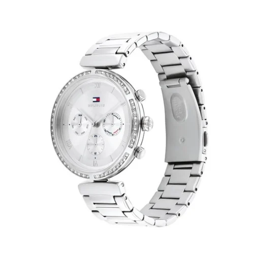 Tommy Hilfiger - Damenuhr aus Silber mit silbernem Zifferblatt