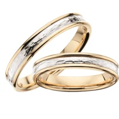 Trauringe - 8-14 kt in Weiß- und Rotgold Ringe 4 mm