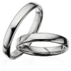 Trauringe in Silber - 3,5 mm breit - mit oder ohne Brillant