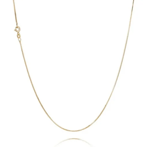 Venezia Silber Halskette aus vergoldetem Sterlingsilber (Verschiedene Größen und Längen)