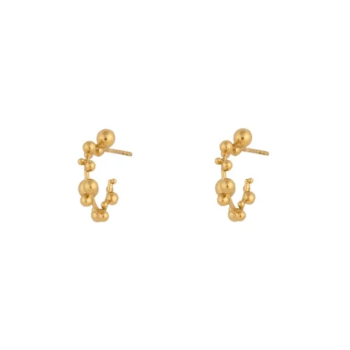 Vincent - Orb Chronicles Hoops in vergoldete silber , medium