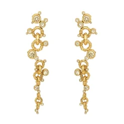 Vincent - Twinkle Chain Ohrringe in vergoldete silber