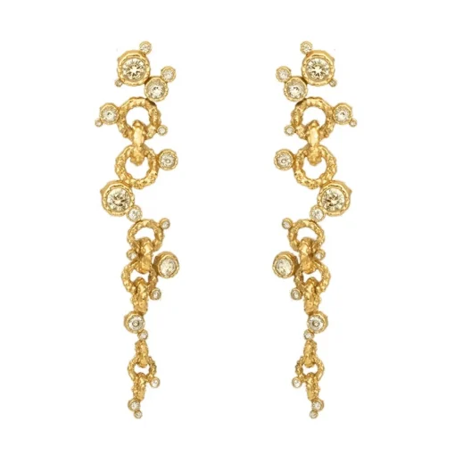 Vincent - Twinkle Chain Ohrringe in vergoldete silber
